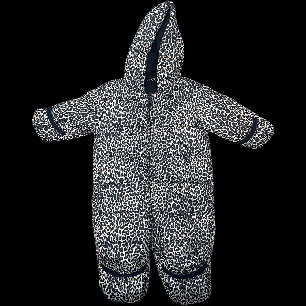 Joe Fresh Baby 3-6 Months Navy Leopard Snowsuit
